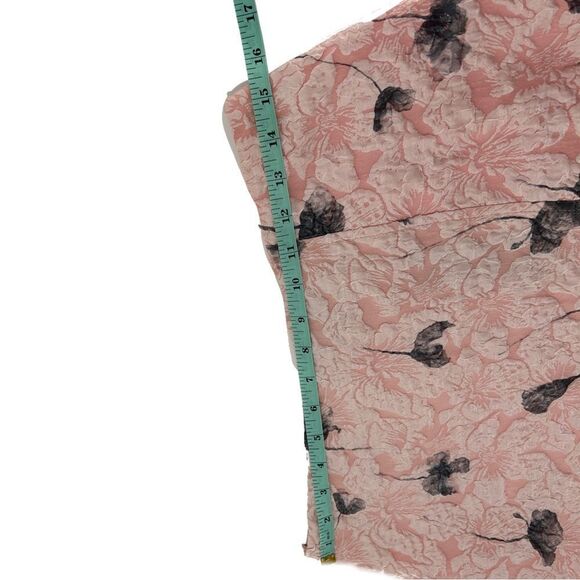 Lulus Most Darling Blush Pink Floral Jacquard Skirt NWT Large - Picture 9 of 10